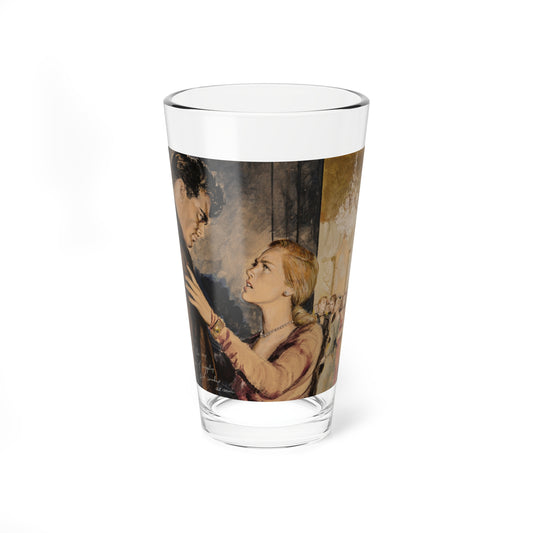 The Accusation (Magazine Illustration) Pint Glass 16oz-16oz-Go Mug Yourself