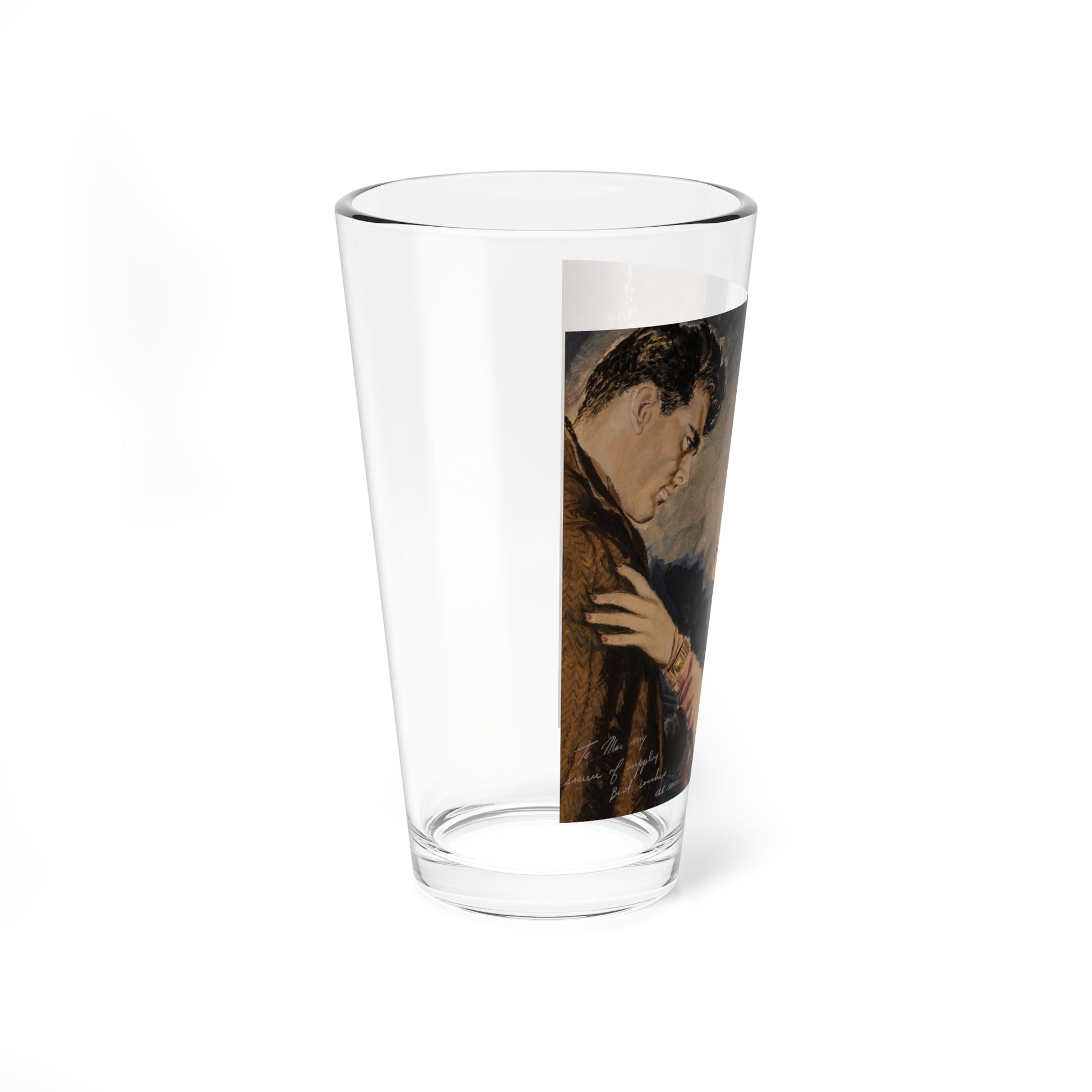 The Accusation (Magazine Illustration) Pint Glass 16oz-Go Mug Yourself