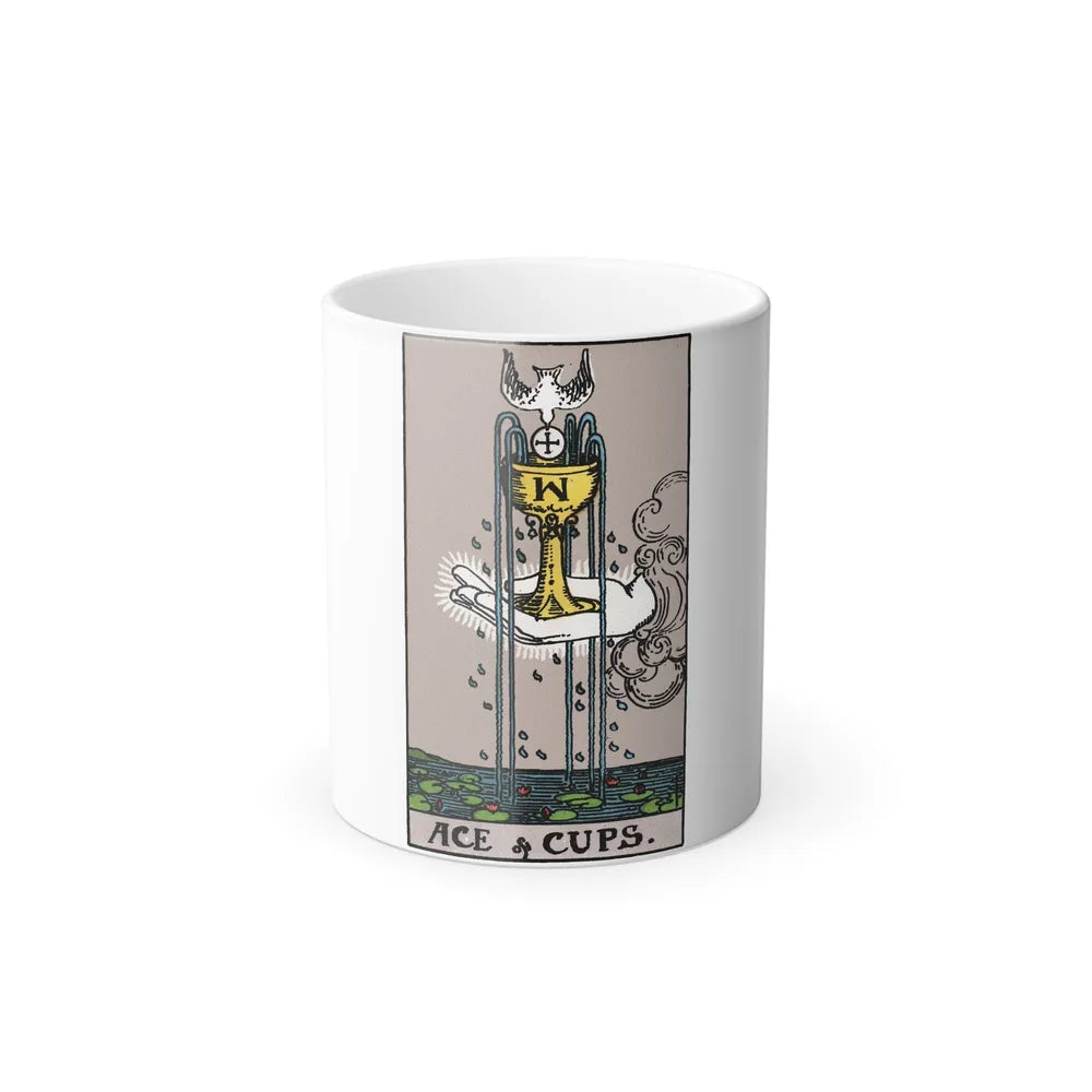 The Ace of Cups (Tarot Card) Color Changing Mug 11oz-11oz-Go Mug Yourself