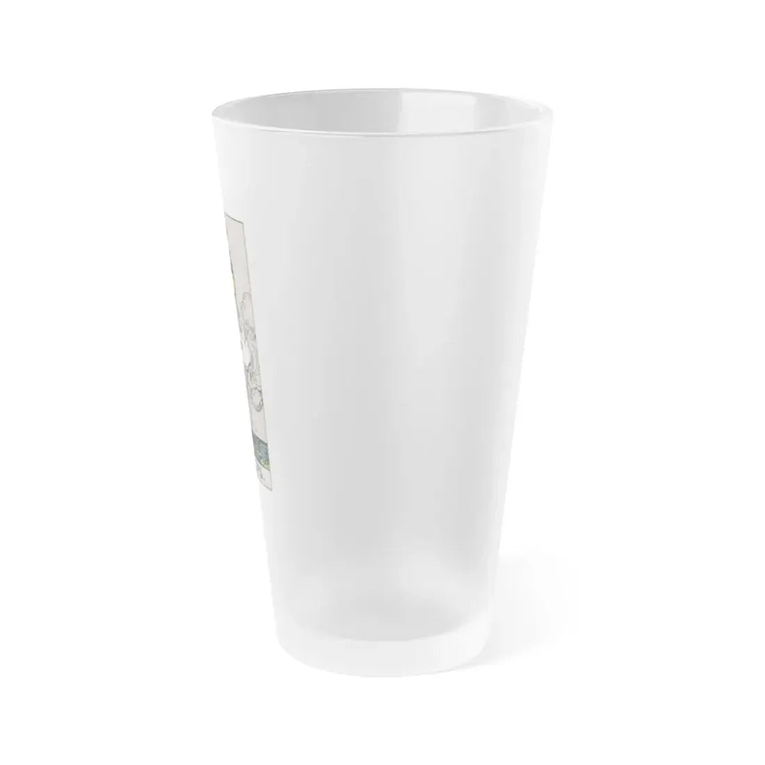 The Ace of Cups (Tarot Card) Frosted Pint Glass 16oz - Go Mug Yourself