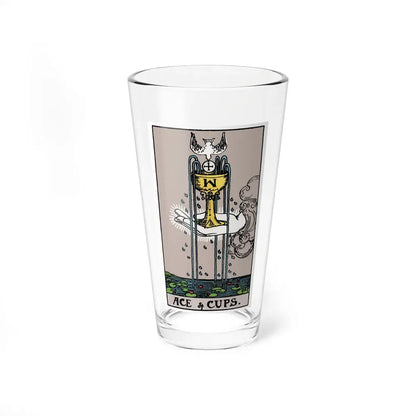 The Ace of Cups (Tarot Card) Pint Glass 16oz 16oz - Go Mug Yourself