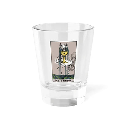 The Ace of Cups (Tarot Card) Shot Glass 1.5oz 1.5oz - Go Mug Yourself