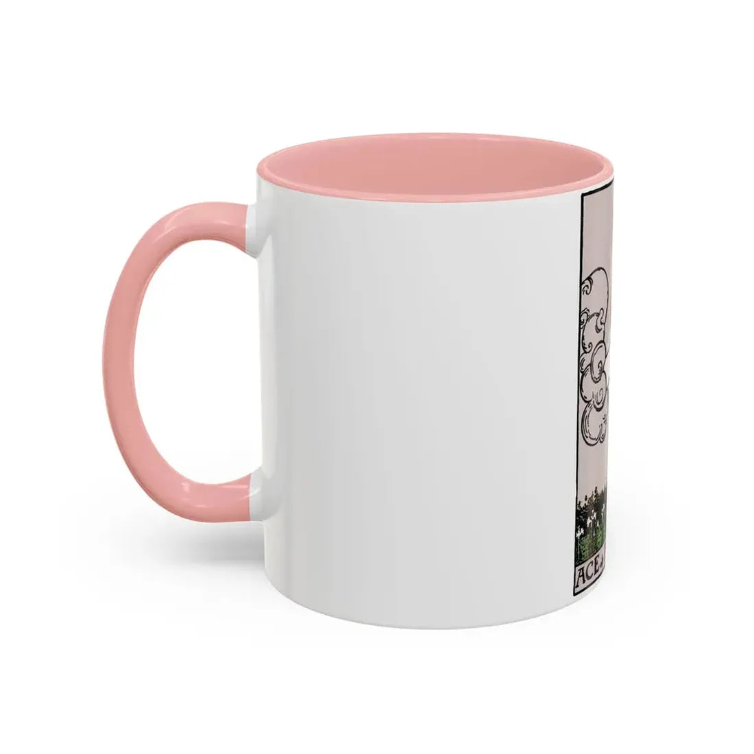 The Ace of p of Pentacles (Tarot Card) Accent Coffee Mug - Go Mug Yourself