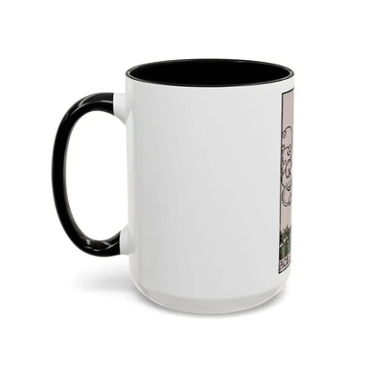 The Ace of p of Pentacles (Tarot Card) Accent Coffee Mug - Go Mug Yourself