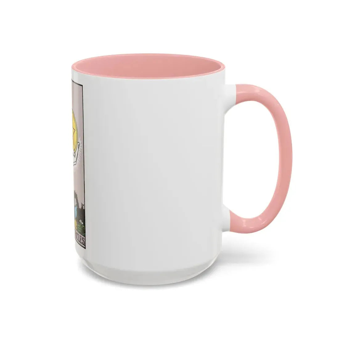 The Ace of p of Pentacles (Tarot Card) Accent Coffee Mug - Go Mug Yourself
