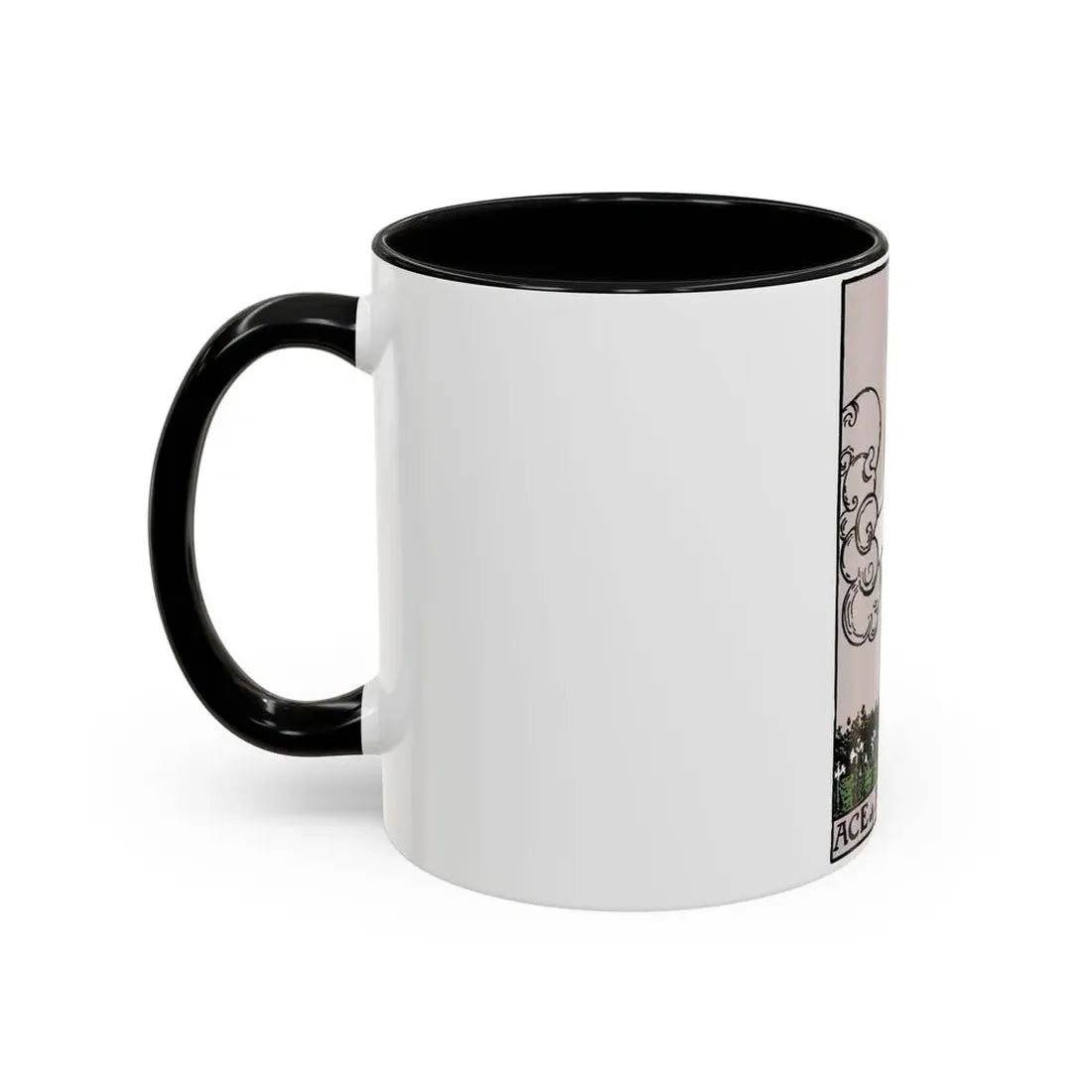 The Ace of p of Pentacles (Tarot Card) Accent Coffee Mug - Go Mug Yourself