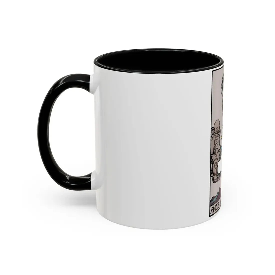 The Ace of Swords (Tarot Card) Accent Coffee Mug - Go Mug Yourself
