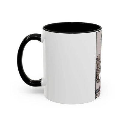 The Ace of Swords (Tarot Card) Accent Coffee Mug - Go Mug Yourself