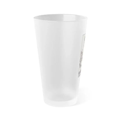 The Ace of Swords (Tarot Card) Frosted Pint Glass 16oz - Go Mug Yourself