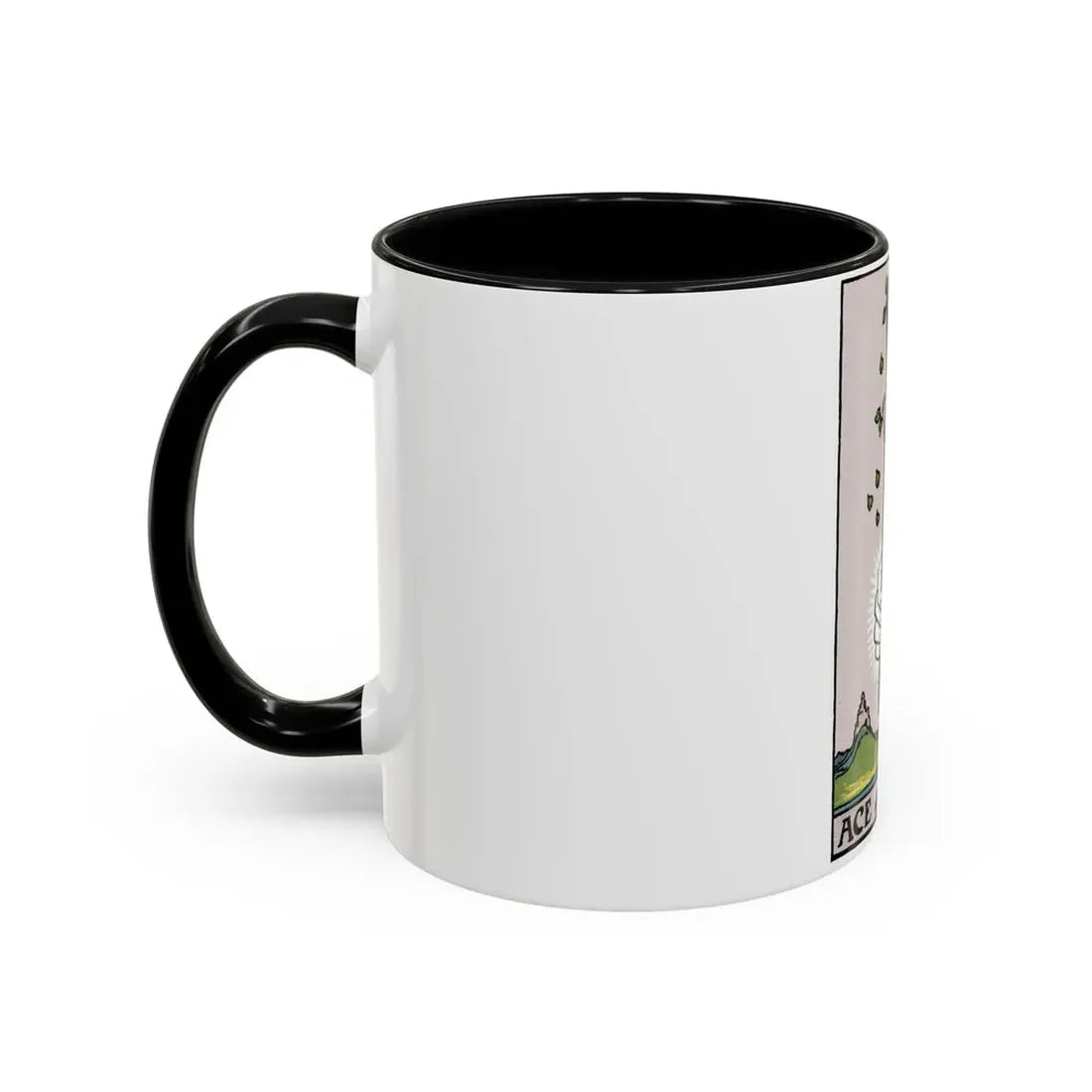 The Ace of Wands (Tarot Card) Accent Coffee Mug - Go Mug Yourself