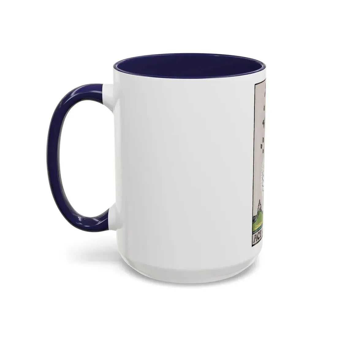 The Ace of Wands (Tarot Card) Accent Coffee Mug - Go Mug Yourself