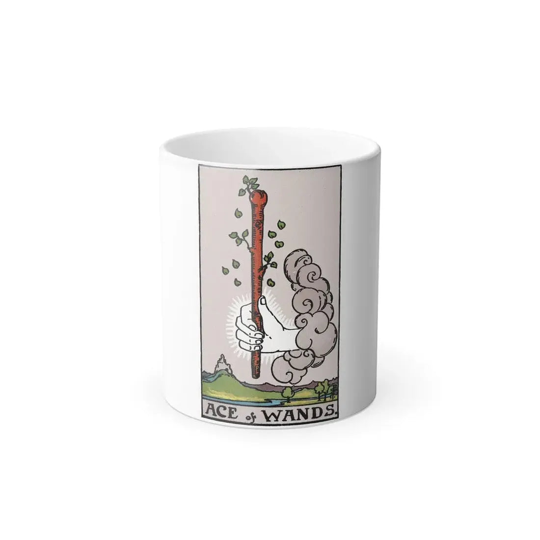The Ace of Wands (Tarot Card) Color Changing Mug 11oz Default Title 11oz - Go Mug Yourself