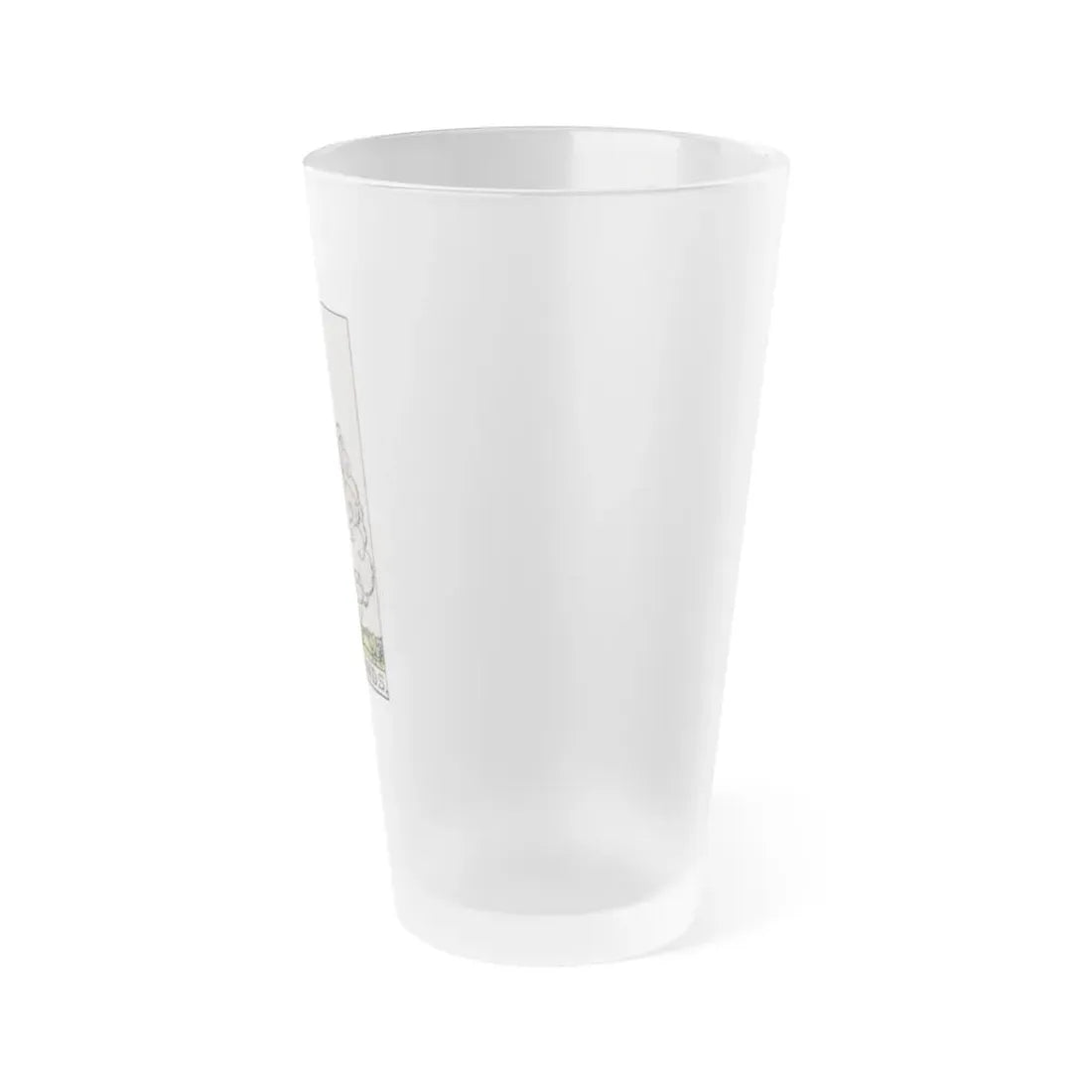 The Ace of Wands (Tarot Card) Frosted Pint Glass 16oz - Go Mug Yourself