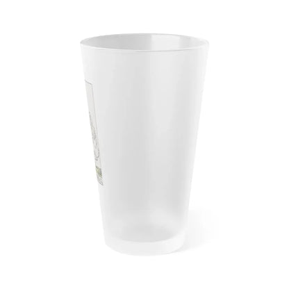 The Ace of Wands (Tarot Card) Frosted Pint Glass 16oz - Go Mug Yourself