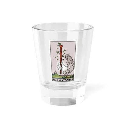 The Ace of Wands (Tarot Card) Shot Glass 1.5oz 1.5oz - Go Mug Yourself