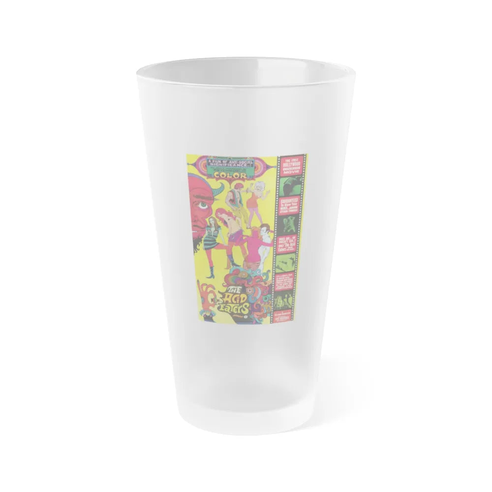 THE ACID EATERS 1967 Movie Poster - Frosted Pint Glass 16oz-16oz-Frosted-Go Mug Yourself