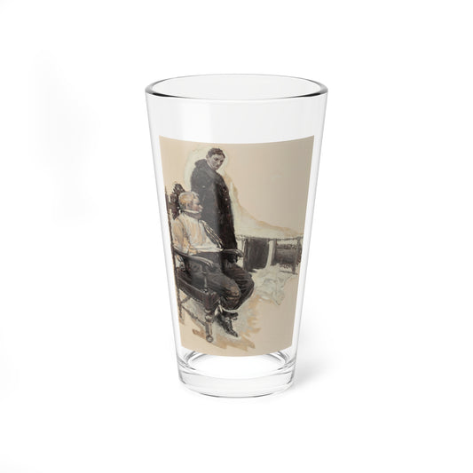 The Acid Test, The Saturday Evening Post story illustration, February 1913 (Magazine Illustration) Pint Glass 16oz-16oz-Go Mug Yourself