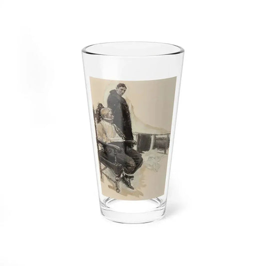 The Acid Test, The Saturday Evening Post story illustration, February 1913 (Magazine Illustration) Pint Glass 16oz 16oz - Go Mug Yourself