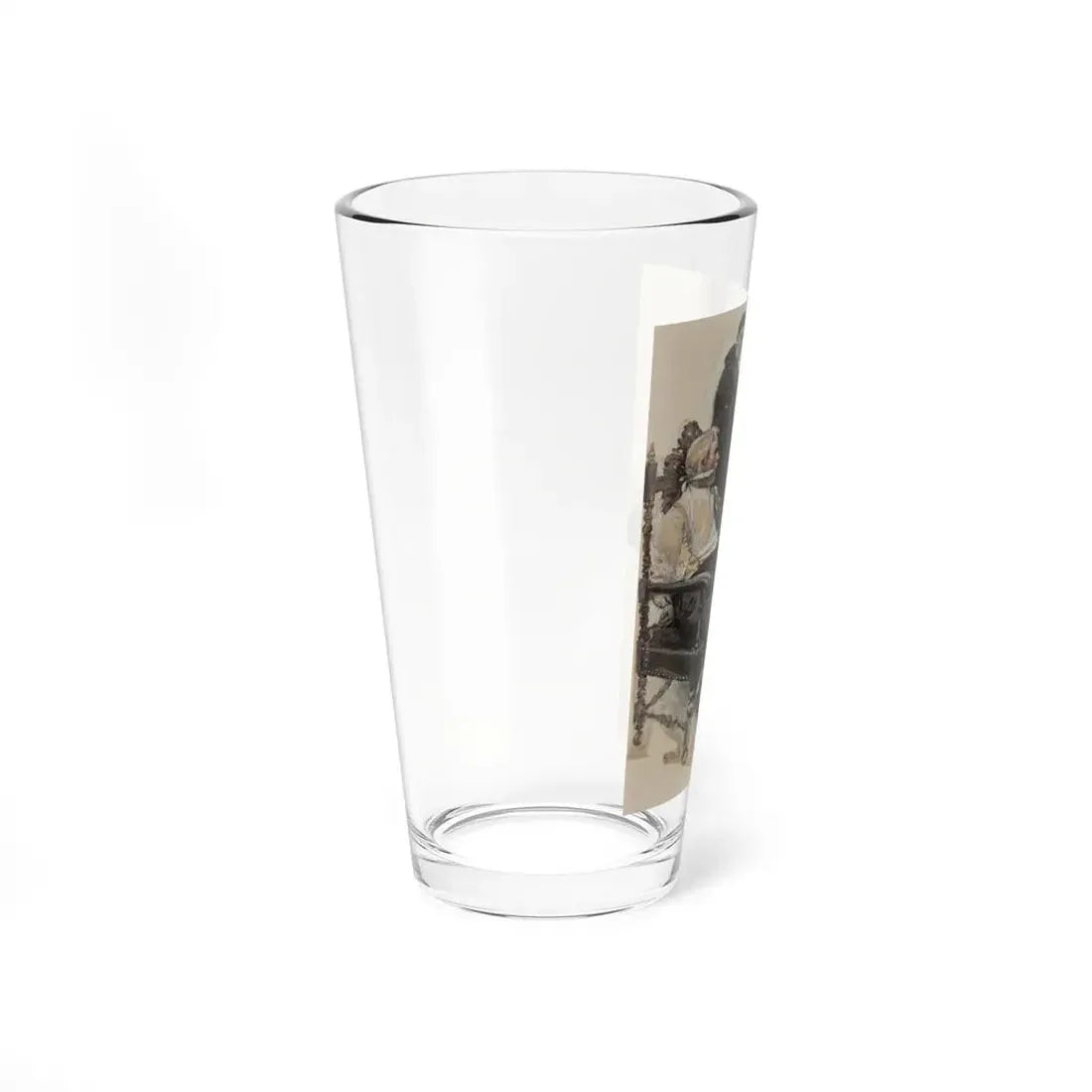 The Acid Test, The Saturday Evening Post story illustration, February 1913 (Magazine Illustration) Pint Glass 16oz - Go Mug Yourself