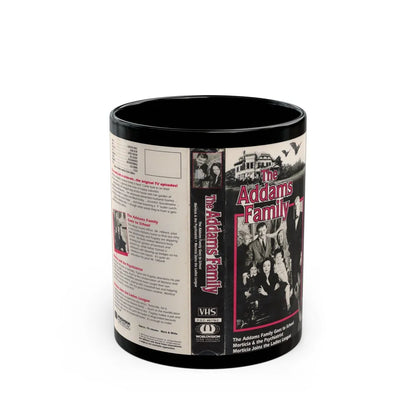 THE ADAM FAMILY THE AND FAMILY GOES TO SCHOOL (VHS COVER) - Black Coffee Mug-11oz-Go Mug Yourself