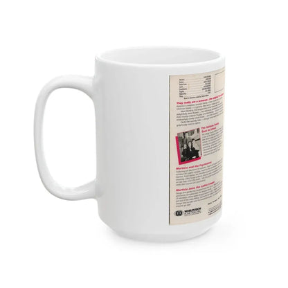 THE ADAM FAMILY THE AND FAMILY GOES TO SCHOOL (VHS COVER) - White Coffee Mug - Go Mug Yourself
