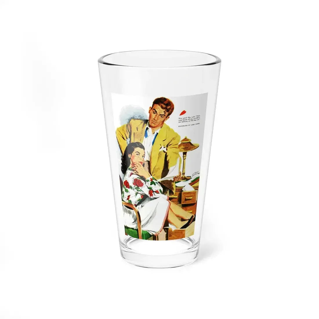 The Adorable Legend, Good Housekeeping, September 1947 (Magazine Illustration) Pint Glass 16oz 16oz - Go Mug Yourself