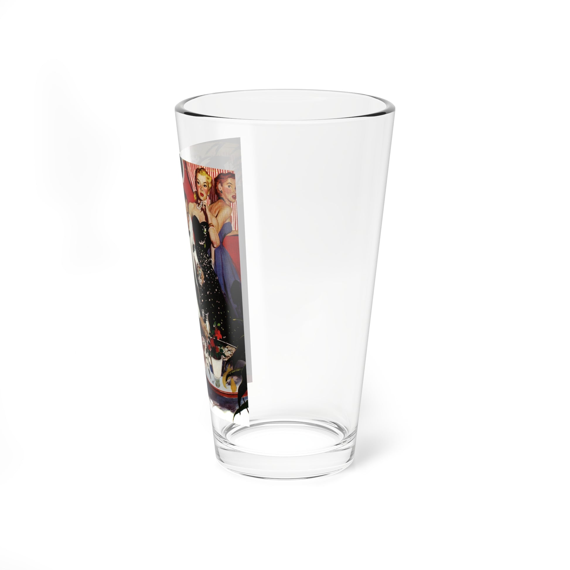 The Adventure of the Riviera Pirate, 1952 (Magazine Illustration) Pint Glass 16oz-Go Mug Yourself