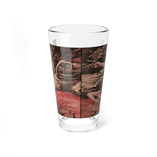 The Adventurer Who Wrecked Germany's Amazon Slave-Girl Empire, Man's World, June 1960 (Magazine Illustration) Pint Glass 16oz 16oz - Go Mug Yourself