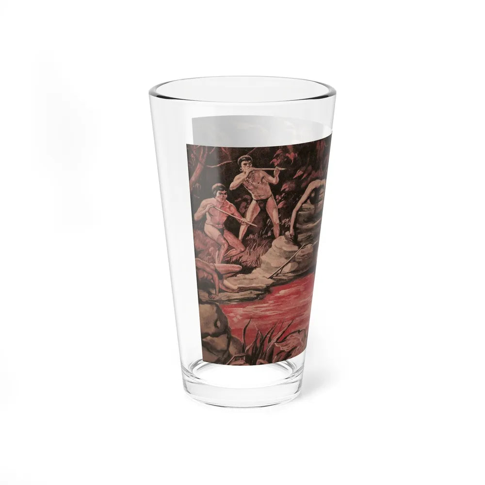 The Adventurer Who Wrecked Germany's Amazon Slave-Girl Empire, Man's World, June 1960 (Magazine Illustration) Pint Glass 16oz - Go Mug Yourself