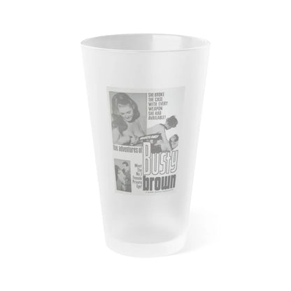 THE ADVENTURES OF BUSTY BROWN 1967 Movie Poster - Frosted Pint Glass 16oz-Go Mug Yourself