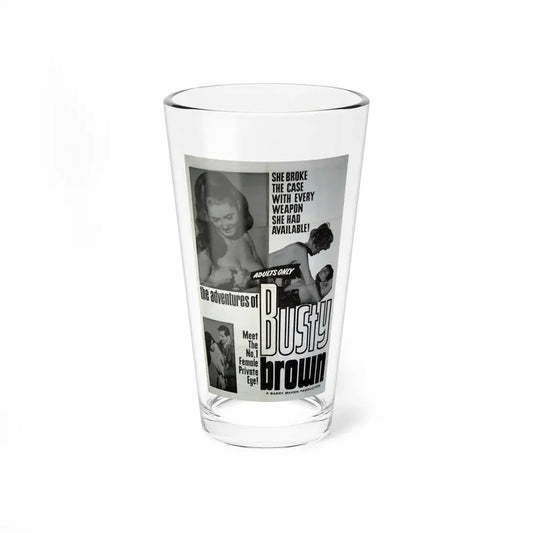 THE ADVENTURES OF BUSTY BROWN 1967 Movie Poster - Pint Glass 16oz 16oz - Go Mug Yourself