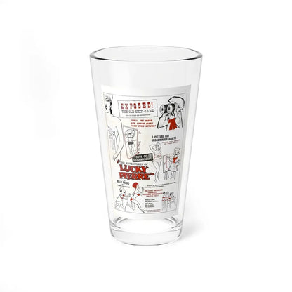 THE ADVENTURES OF LUCKY PIERRE 1961 Movie Poster - Pint Glass 16oz 16oz - Go Mug Yourself