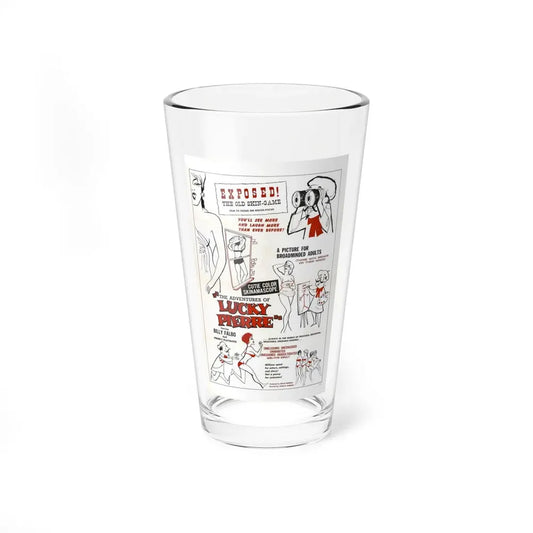 THE ADVENTURES OF LUCKY PIERRE 1961 Movie Poster - Pint Glass 16oz 16oz - Go Mug Yourself