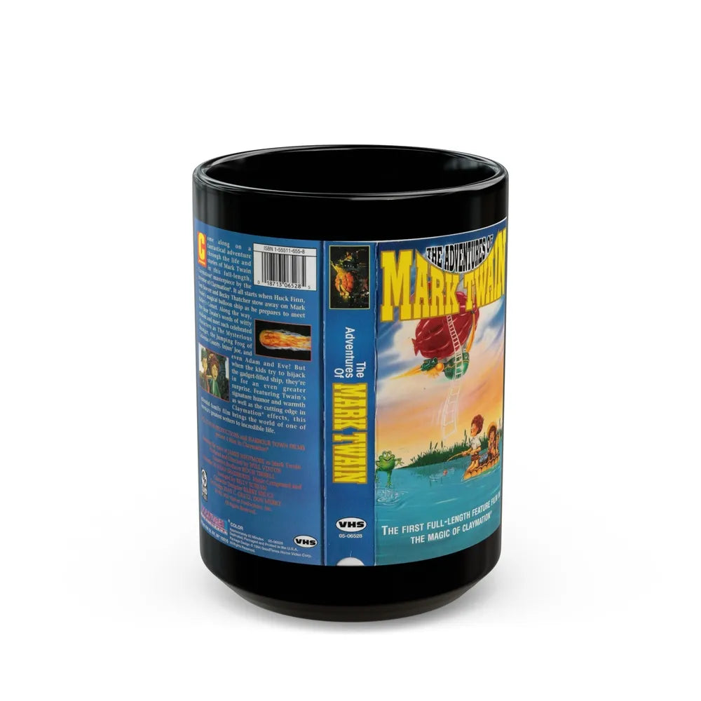 THE ADVENTURES OF MARK TWAIN (VHS COVER) - Black Coffee Mug-15oz-Go Mug Yourself