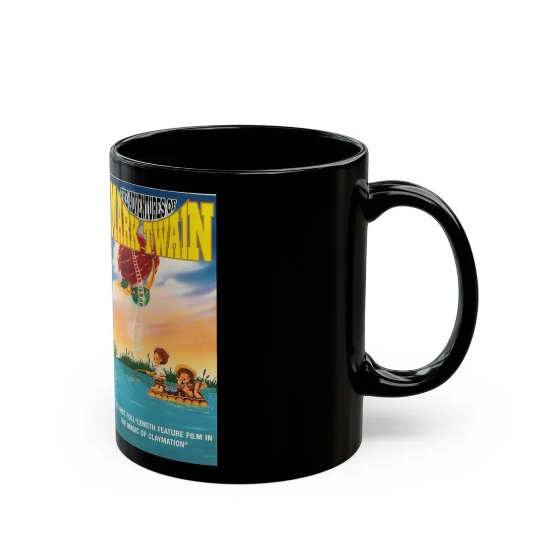 THE ADVENTURES OF MARK TWAIN (VHS COVER) - Black Coffee Mug - Go Mug Yourself