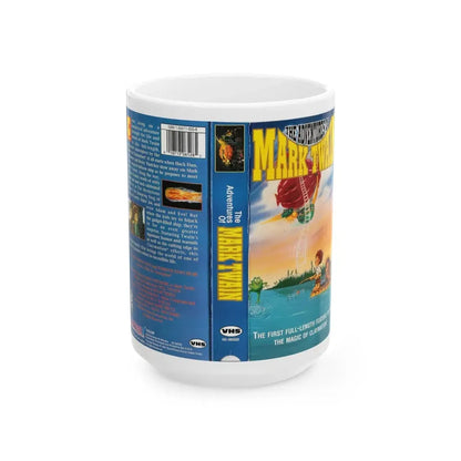 THE ADVENTURES OF MARK TWAIN (VHS COVER) - White Coffee Mug 15oz - Go Mug Yourself