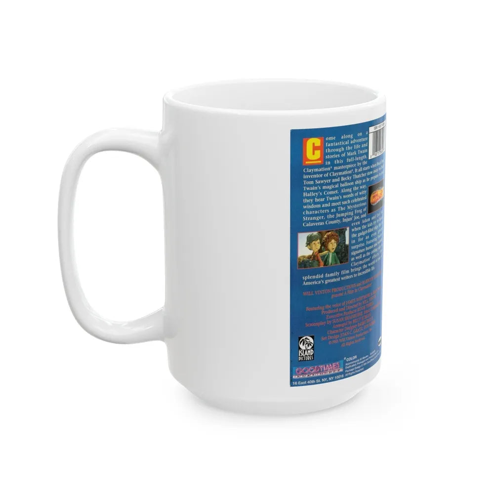 THE ADVENTURES OF MARK TWAIN (VHS COVER) - White Coffee Mug-Go Mug Yourself