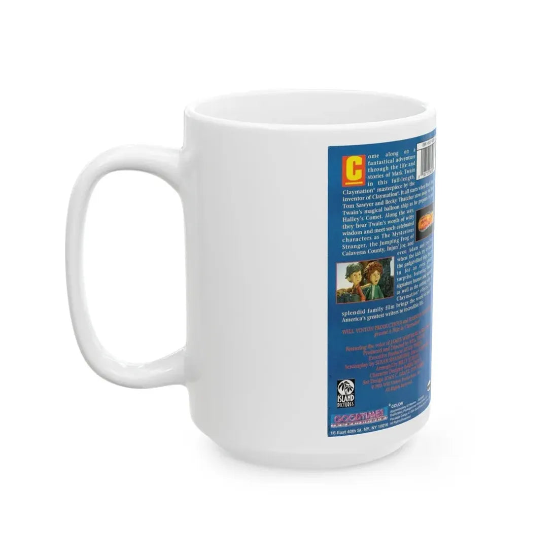 THE ADVENTURES OF MARK TWAIN (VHS COVER) - White Coffee Mug - Go Mug Yourself