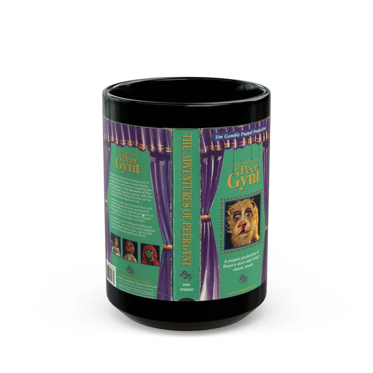 THE ADVENTURES OF PEER GYNT (VHS COVER) - Black Coffee Mug-15oz-Go Mug Yourself