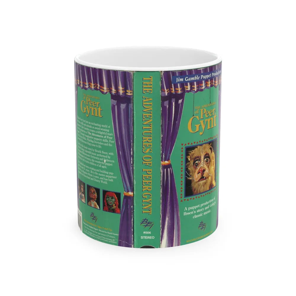 THE ADVENTURES OF PEER GYNT (VHS COVER) - White Coffee Mug-11oz-Go Mug Yourself