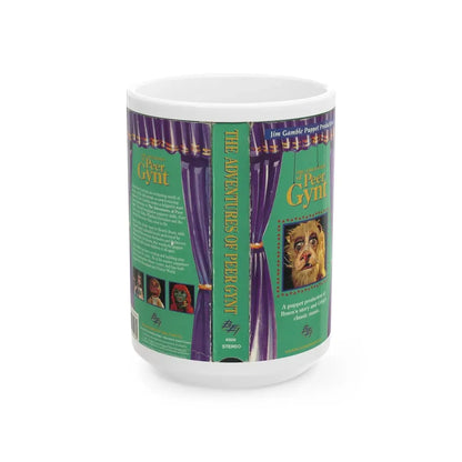 THE ADVENTURES OF PEER GYNT (VHS COVER) - White Coffee Mug 15oz - Go Mug Yourself