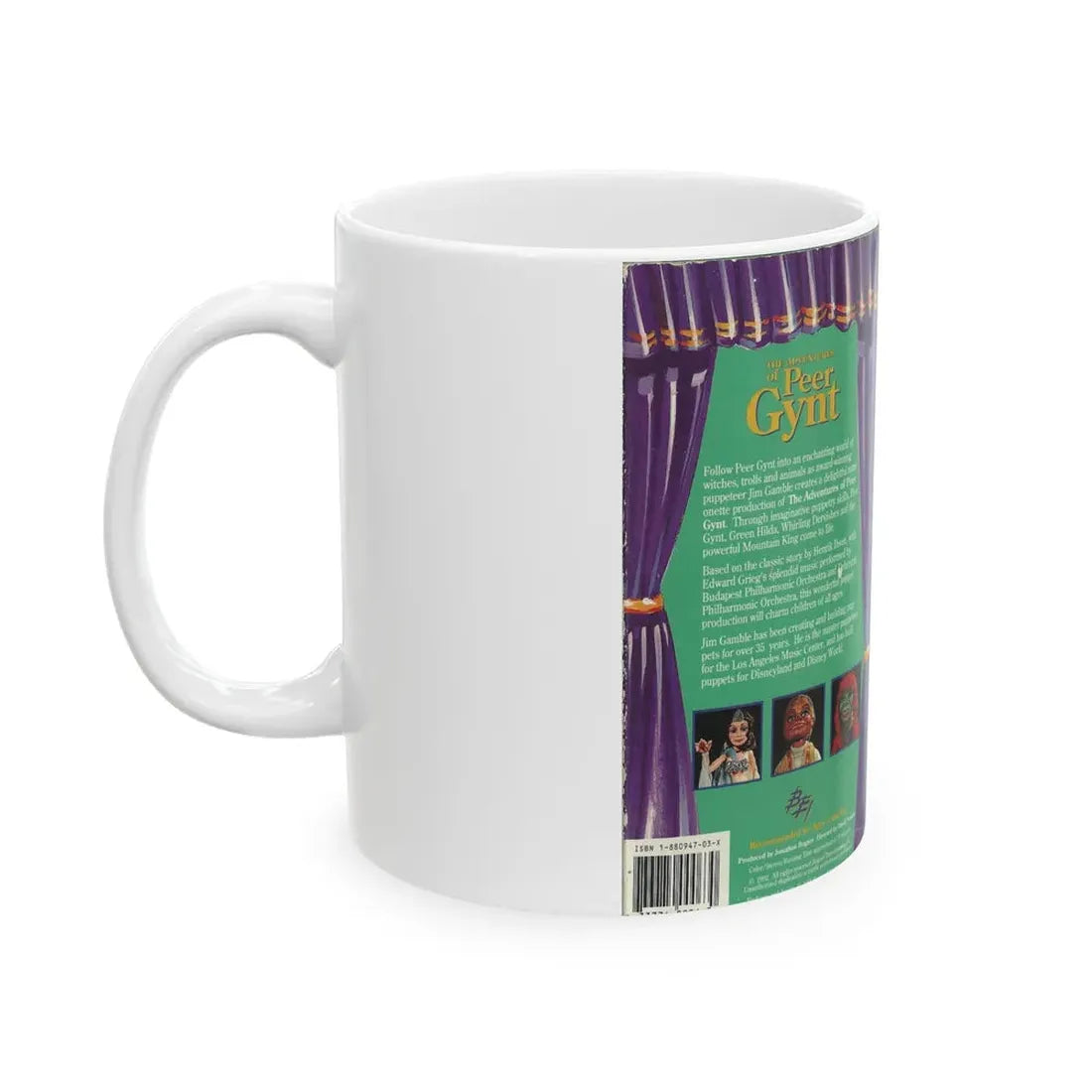 THE ADVENTURES OF PEER GYNT (VHS COVER) - White Coffee Mug - Go Mug Yourself