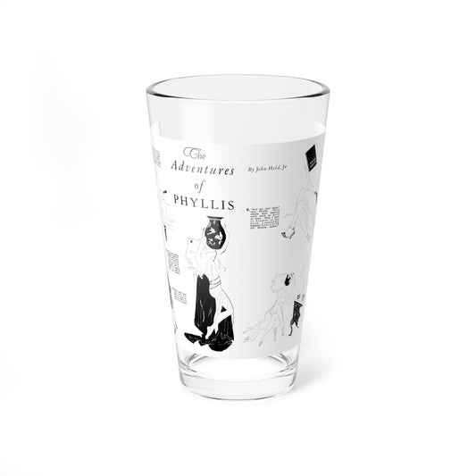 The Adventures of Phyllis, Screenland, December 1923 (Magazine Illustration) Pint Glass 16oz-16oz-Go Mug Yourself