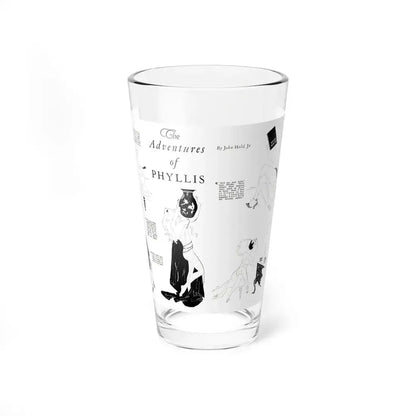 The Adventures of Phyllis, Screenland, December 1923 (Magazine Illustration) Pint Glass 16oz 16oz - Go Mug Yourself