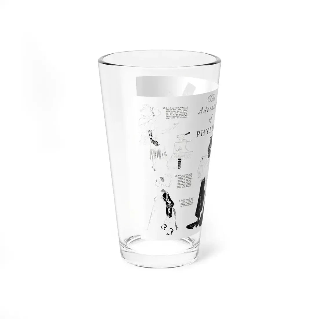 The Adventures of Phyllis, Screenland, December 1923 (Magazine Illustration) Pint Glass 16oz - Go Mug Yourself