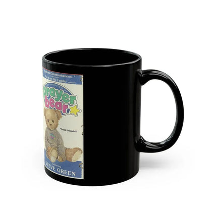 THE ADVENTURES OF PRAYER BEAR BEST FRIENDS FEATURING STEVE GREEN (VHS COVER) - Black Coffee Mug - Go Mug Yourself