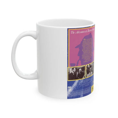 THE ADVENTURES OF SHERLOCK HOLMES (VHS COVER) - White Coffee Mug-Go Mug Yourself