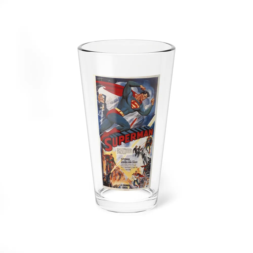 THE ADVENTURES OF SUPERMAN 1952 Movie Poster - Pint Glass 16oz-16oz-Go Mug Yourself