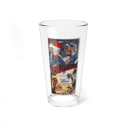 THE ADVENTURES OF SUPERMAN 1952 Movie Poster - Pint Glass 16oz-16oz-Go Mug Yourself