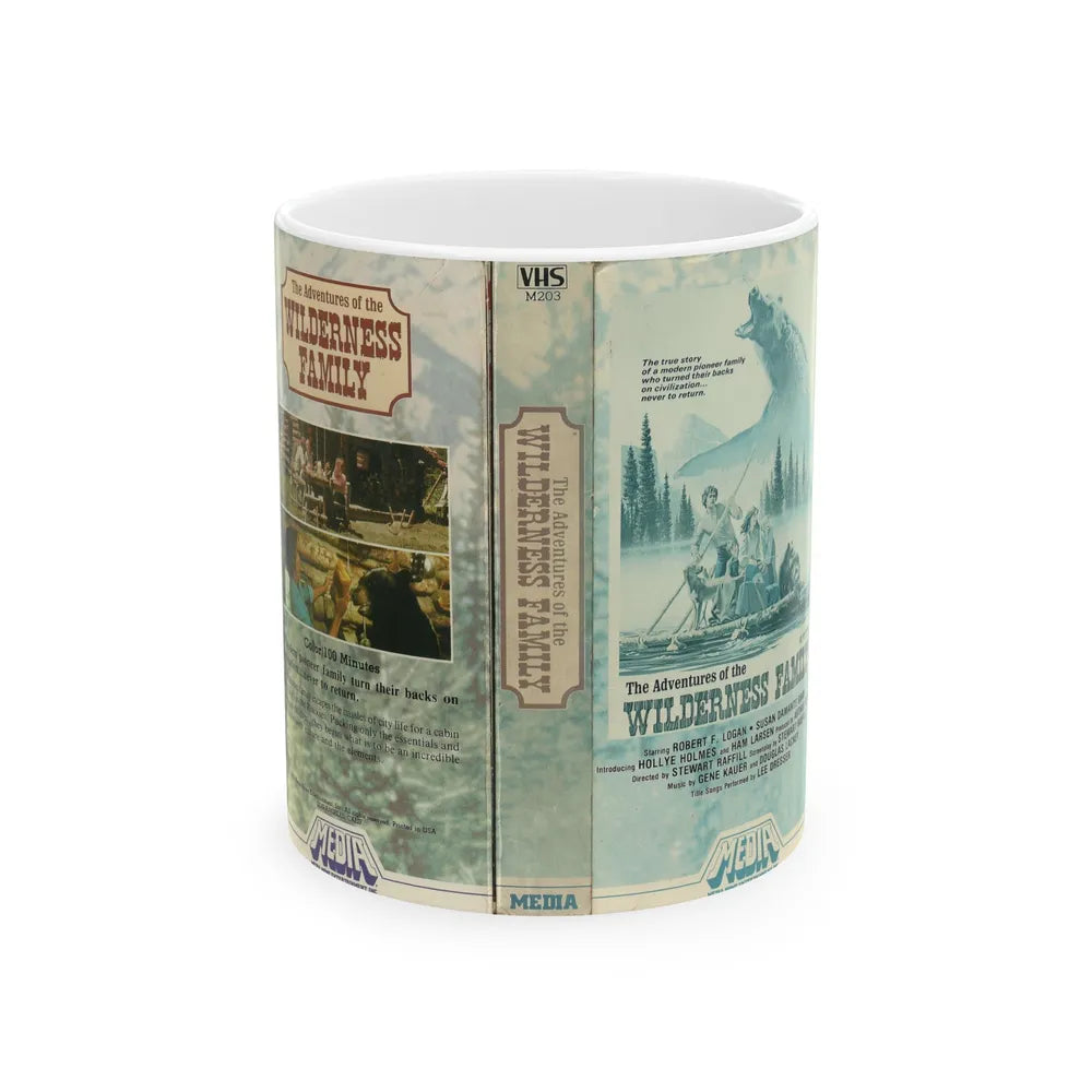 THE ADVENTURES OF THE WILDERNESS FAMILY (VHS COVER) - White Coffee Mug-11oz-Go Mug Yourself